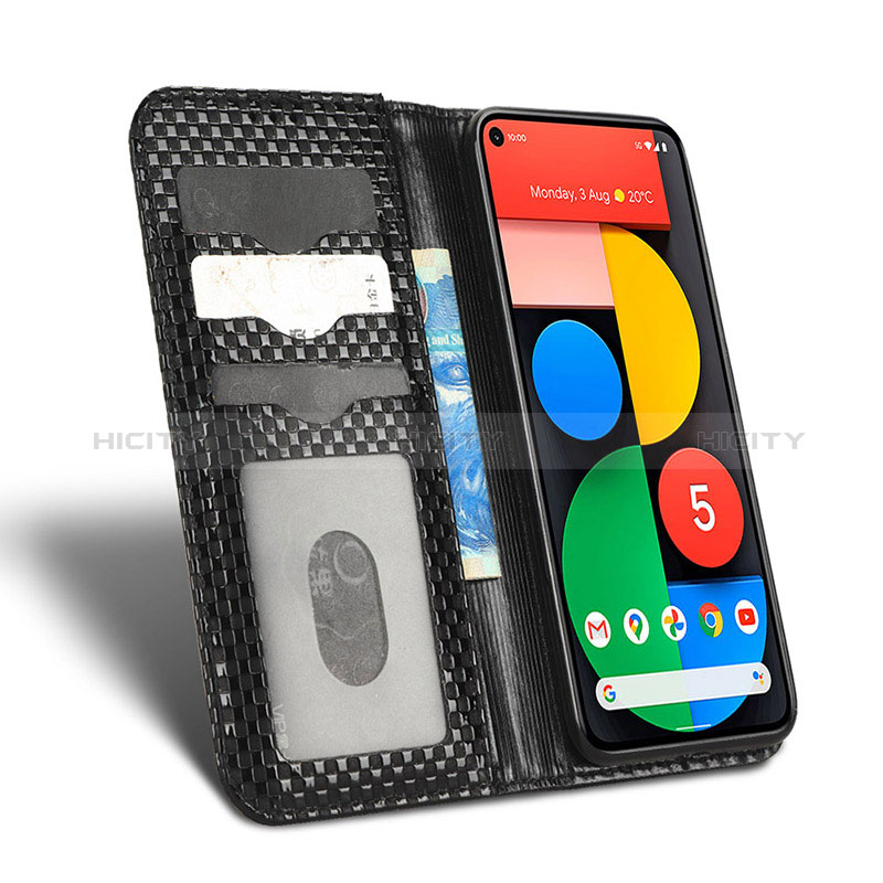 Coque Portefeuille Livre Cuir Etui Clapet C03X pour Google Pixel 5 Plus