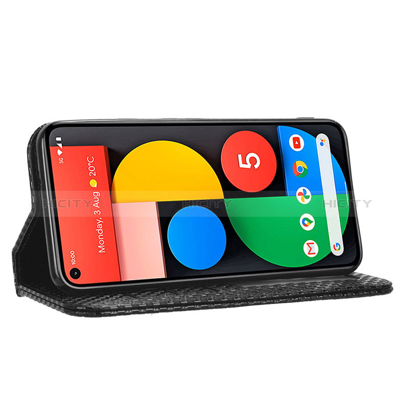 Coque Portefeuille Livre Cuir Etui Clapet C03X pour Google Pixel 5 Plus