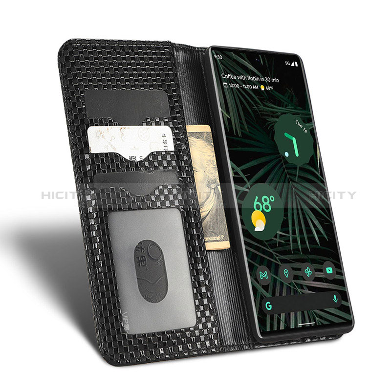 Coque Portefeuille Livre Cuir Etui Clapet C03X pour Google Pixel 6 Pro 5G Plus