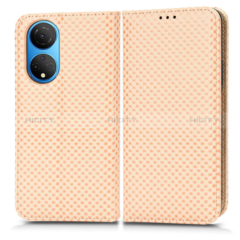 Coque Portefeuille Livre Cuir Etui Clapet C03X pour Huawei Honor X7 Or Plus