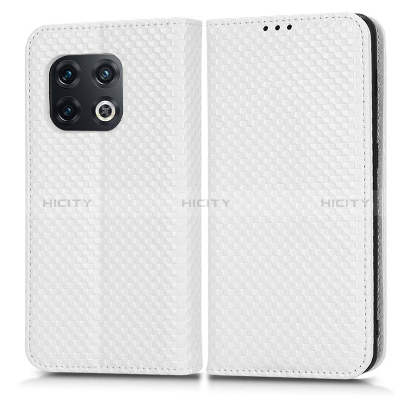 Coque Portefeuille Livre Cuir Etui Clapet C03X pour OnePlus 10 Pro 5G Blanc Plus