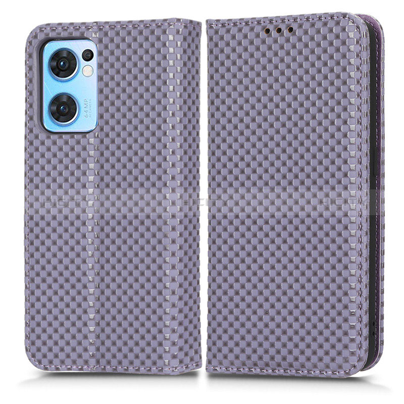 Coque Portefeuille Livre Cuir Etui Clapet C03X pour OnePlus Nord CE 2 5G Violet Plus