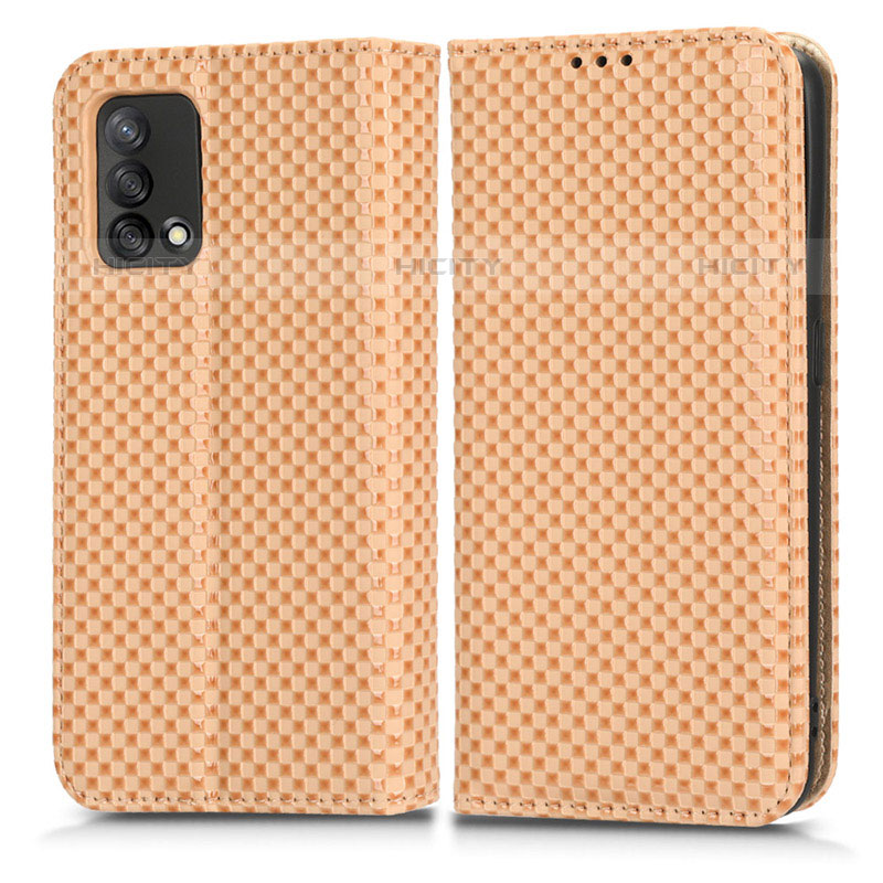 Coque Portefeuille Livre Cuir Etui Clapet C03X pour Oppo A74 4G Or Plus