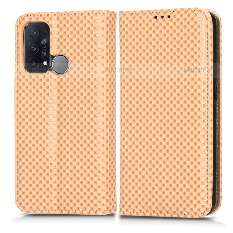 Coque Portefeuille Livre Cuir Etui Clapet C03X pour Oppo Reno5 A Or Plus