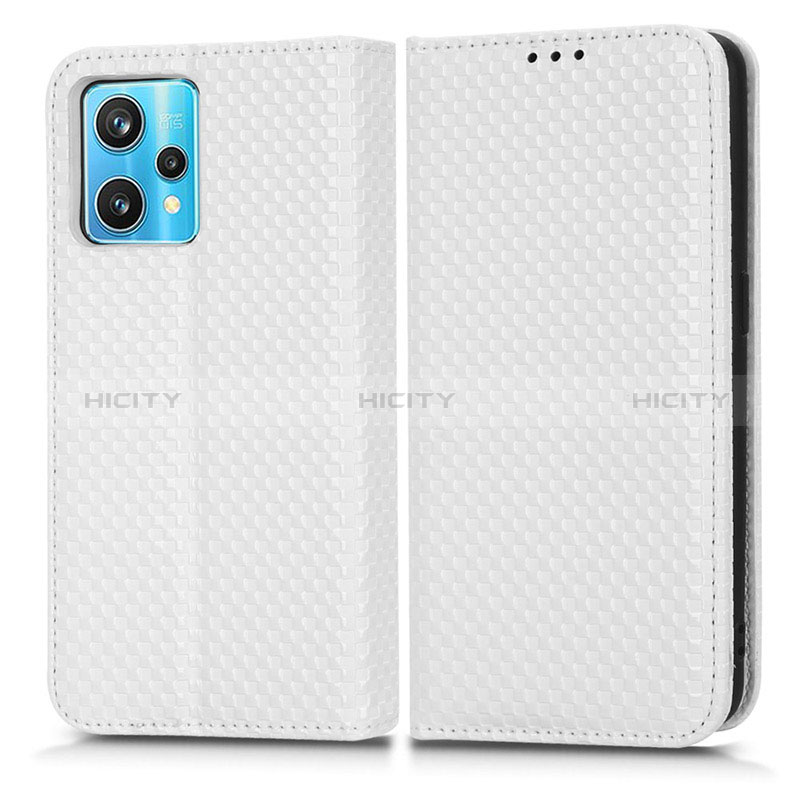 Coque Portefeuille Livre Cuir Etui Clapet C03X pour Realme Narzo 50 Pro 5G Blanc Plus