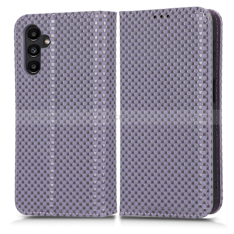 Coque Portefeuille Livre Cuir Etui Clapet C03X pour Samsung Galaxy A04s Violet Plus