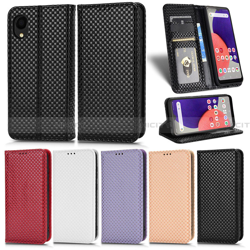 Coque Portefeuille Livre Cuir Etui Clapet C03X pour Samsung Galaxy A22 5G SC-56B Plus