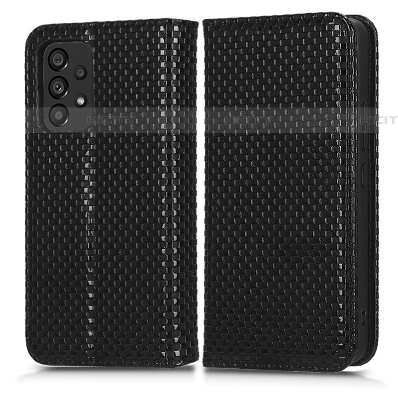 Coque Portefeuille Livre Cuir Etui Clapet C03X pour Samsung Galaxy A53 5G Noir Plus