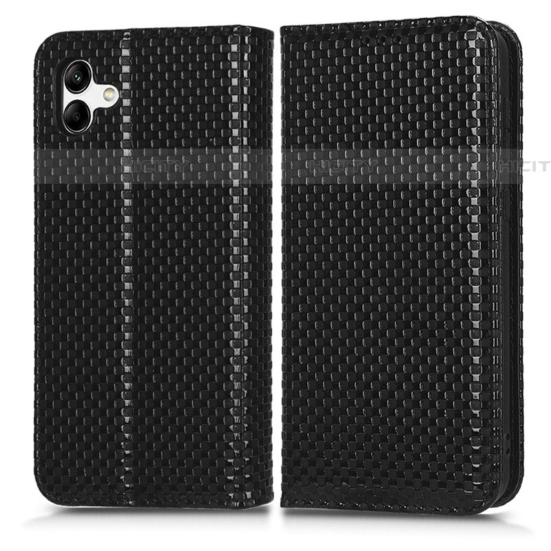 Coque Portefeuille Livre Cuir Etui Clapet C03X pour Samsung Galaxy F04 Noir Plus