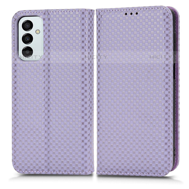 Coque Portefeuille Livre Cuir Etui Clapet C03X pour Samsung Galaxy M23 5G Violet Plus