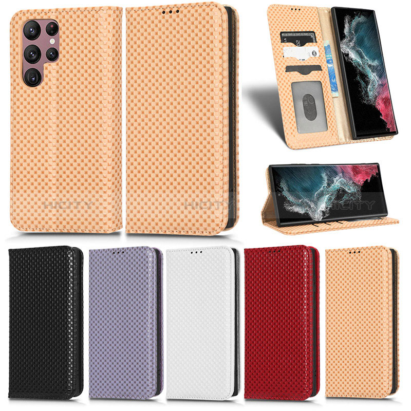 Coque Portefeuille Livre Cuir Etui Clapet C03X pour Samsung Galaxy S23 Ultra 5G Plus