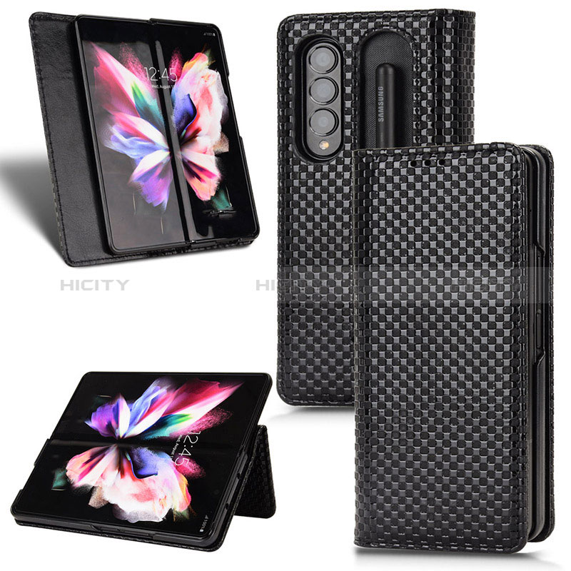 Coque Portefeuille Livre Cuir Etui Clapet C03X pour Samsung Galaxy Z Fold3 5G Plus