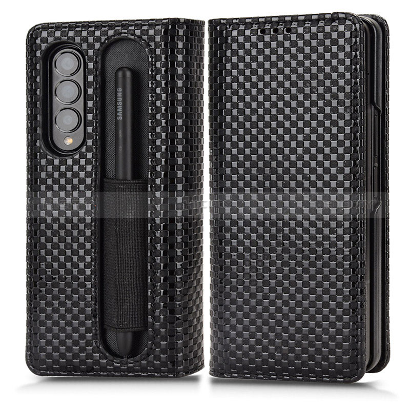 Coque Portefeuille Livre Cuir Etui Clapet C03X pour Samsung Galaxy Z Fold3 5G Plus