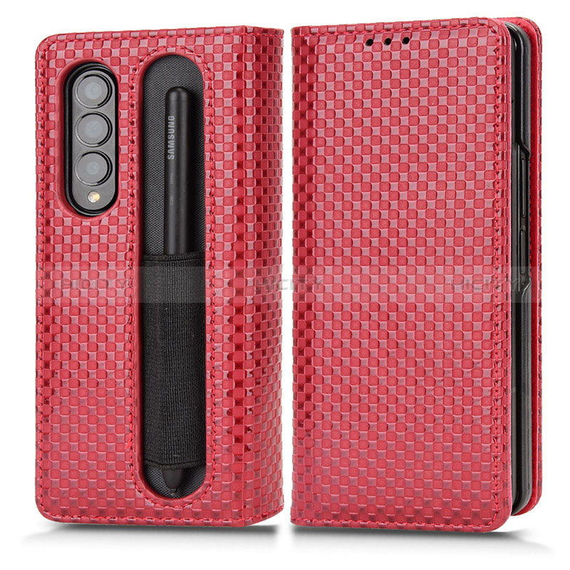 Coque Portefeuille Livre Cuir Etui Clapet C03X pour Samsung Galaxy Z Fold3 5G Plus