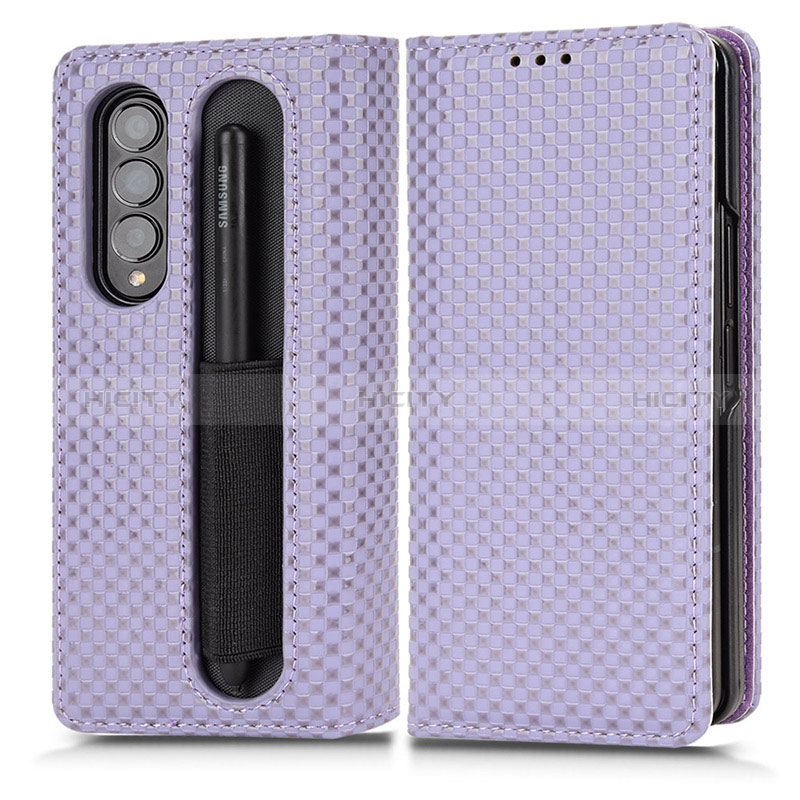 Coque Portefeuille Livre Cuir Etui Clapet C03X pour Samsung Galaxy Z Fold3 5G Plus