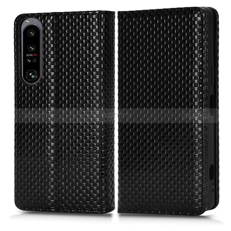 Coque Portefeuille Livre Cuir Etui Clapet C03X pour Sony Xperia 1 IV Noir Plus