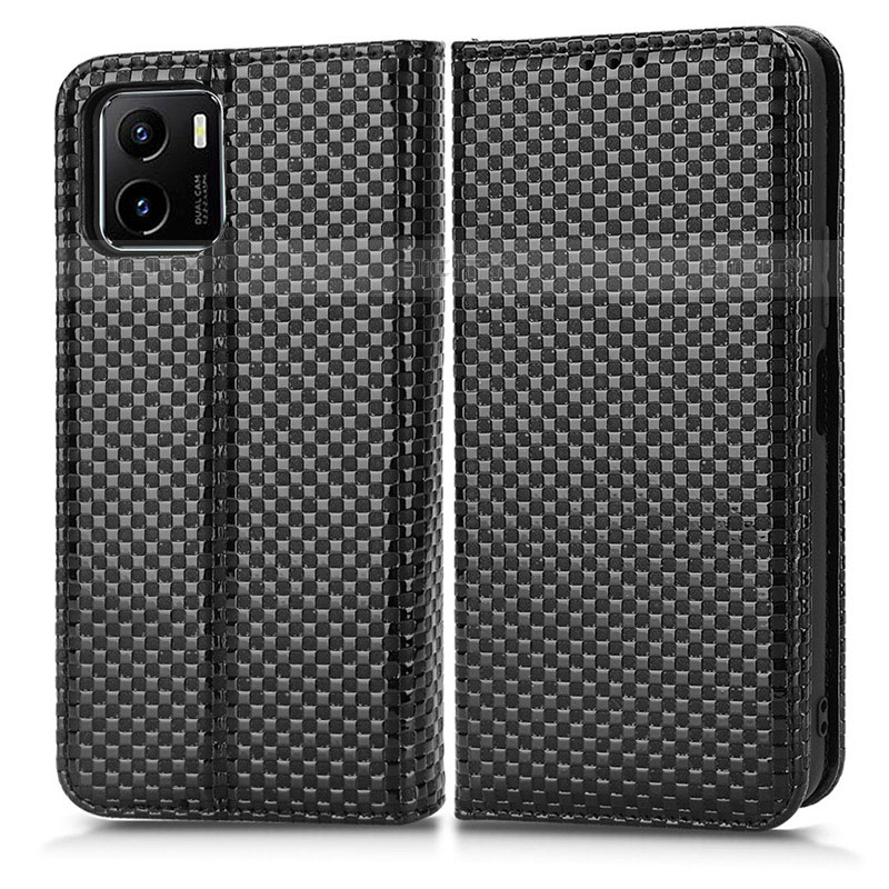 Coque Portefeuille Livre Cuir Etui Clapet C03X pour Vivo iQOO U5x Noir Plus