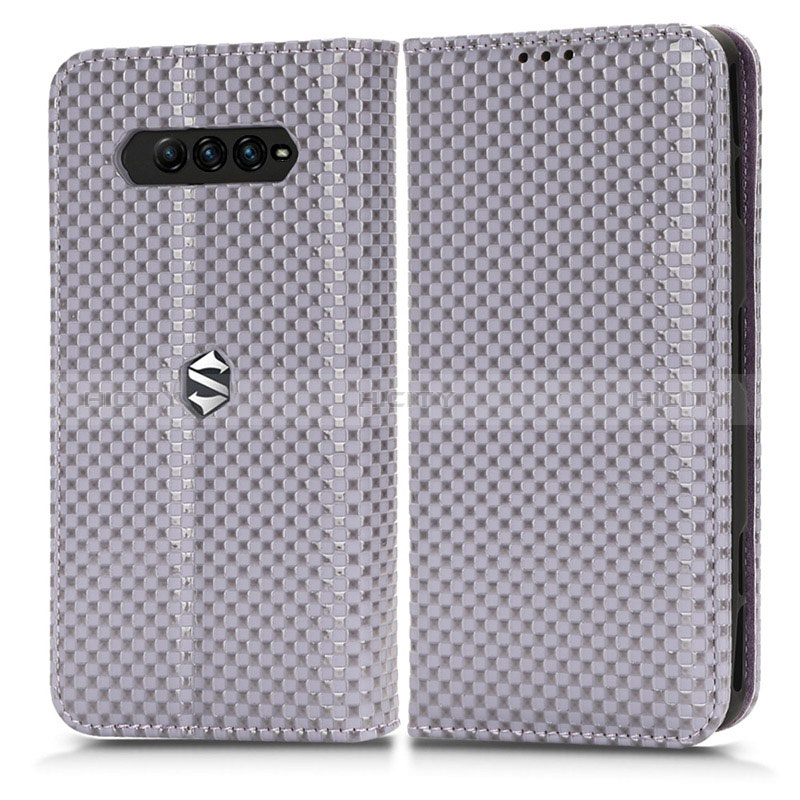 Coque Portefeuille Livre Cuir Etui Clapet C03X pour Xiaomi Black Shark 4 5G Violet Plus