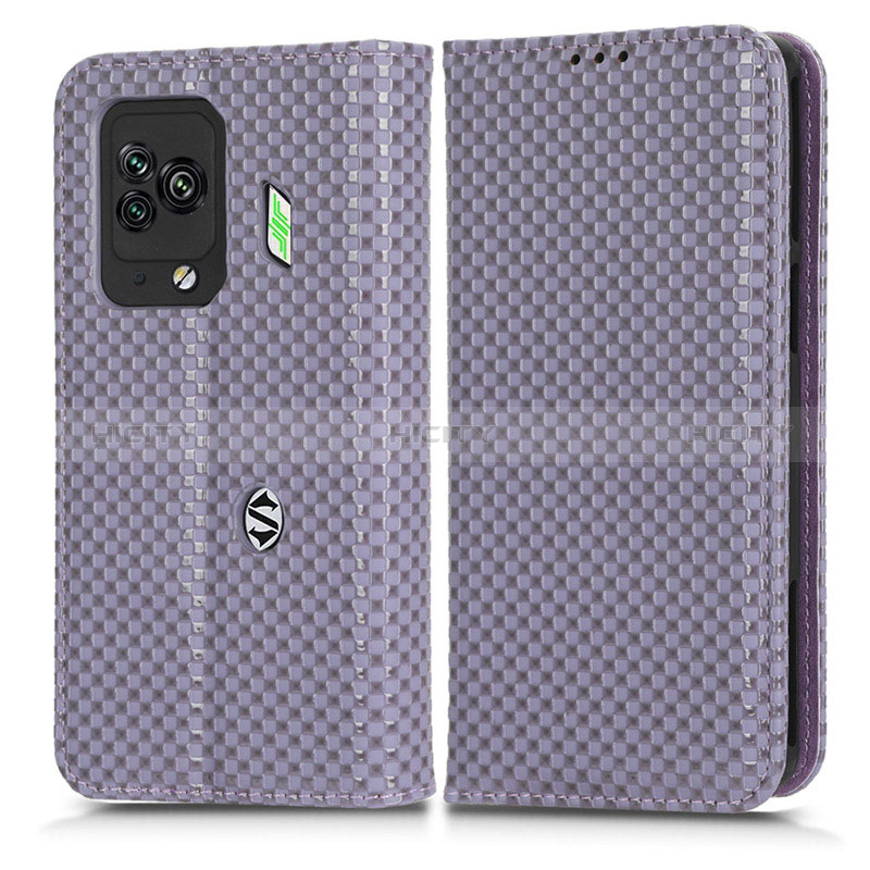 Coque Portefeuille Livre Cuir Etui Clapet C03X pour Xiaomi Black Shark 5 Pro 5G Violet Plus