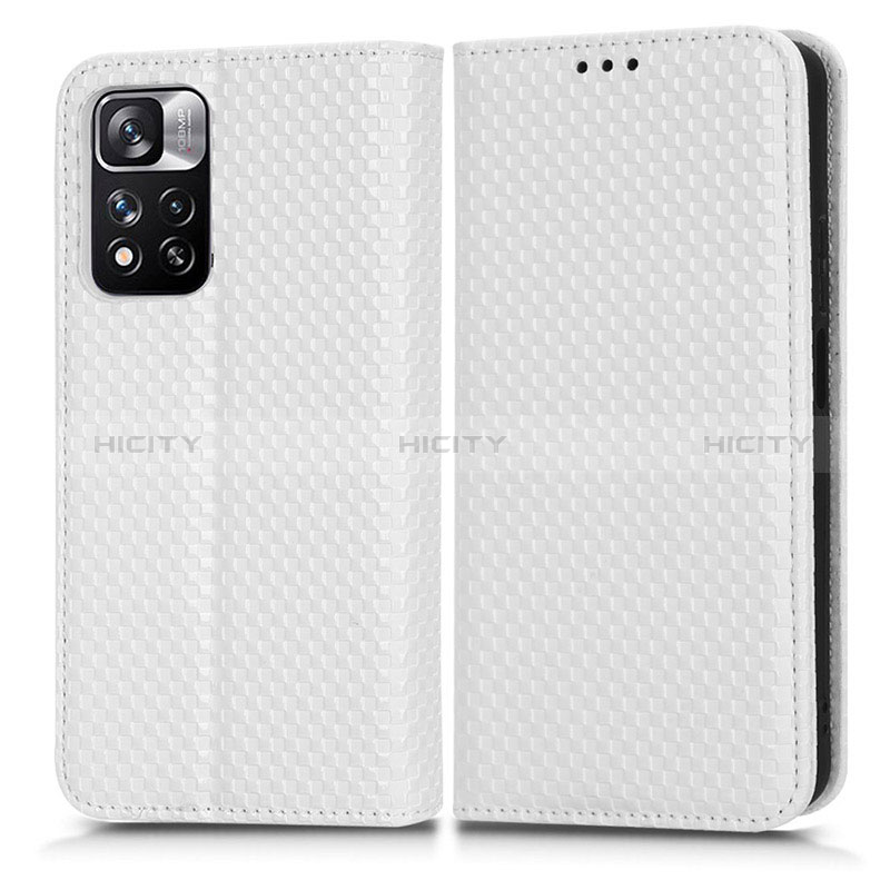 Coque Portefeuille Livre Cuir Etui Clapet C03X pour Xiaomi Mi 11i 5G (2022) Blanc Plus