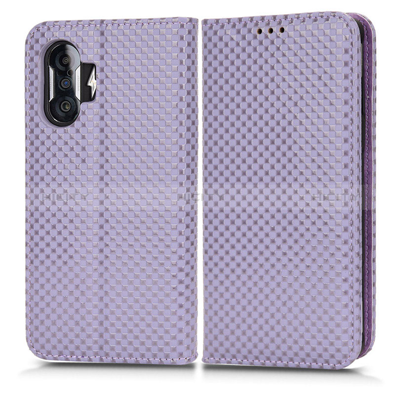 Coque Portefeuille Livre Cuir Etui Clapet C03X pour Xiaomi Poco F3 GT 5G Violet Plus