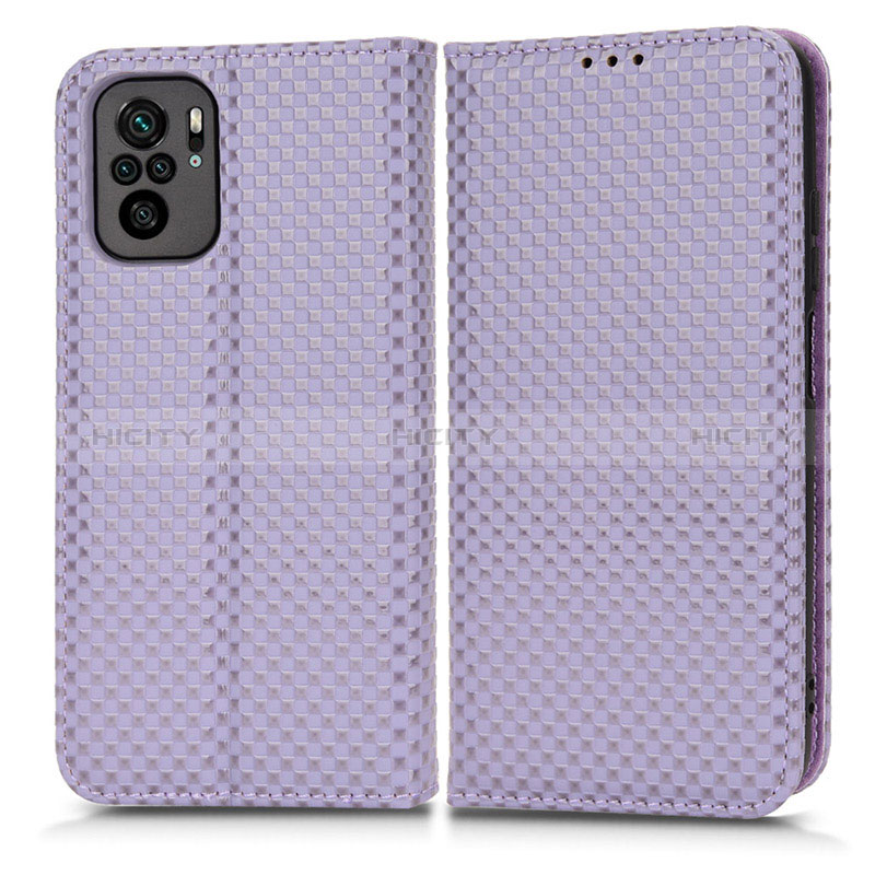 Coque Portefeuille Livre Cuir Etui Clapet C03X pour Xiaomi Poco M5S Violet Plus