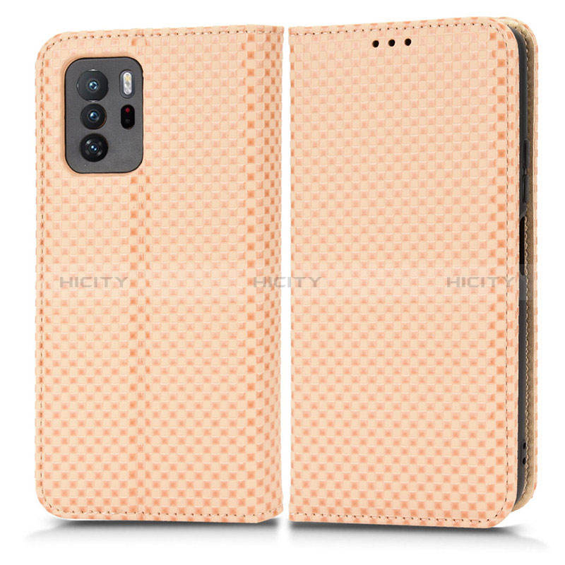 Coque Portefeuille Livre Cuir Etui Clapet C03X pour Xiaomi Poco X3 GT 5G Or Plus