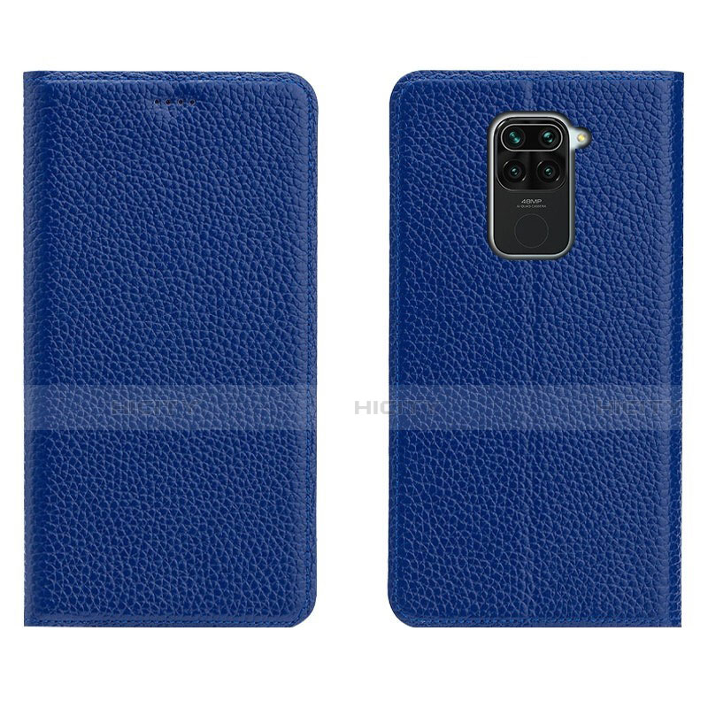 Coque Portefeuille Livre Cuir Etui Clapet C04 pour Xiaomi Redmi Note 9 Bleu Plus