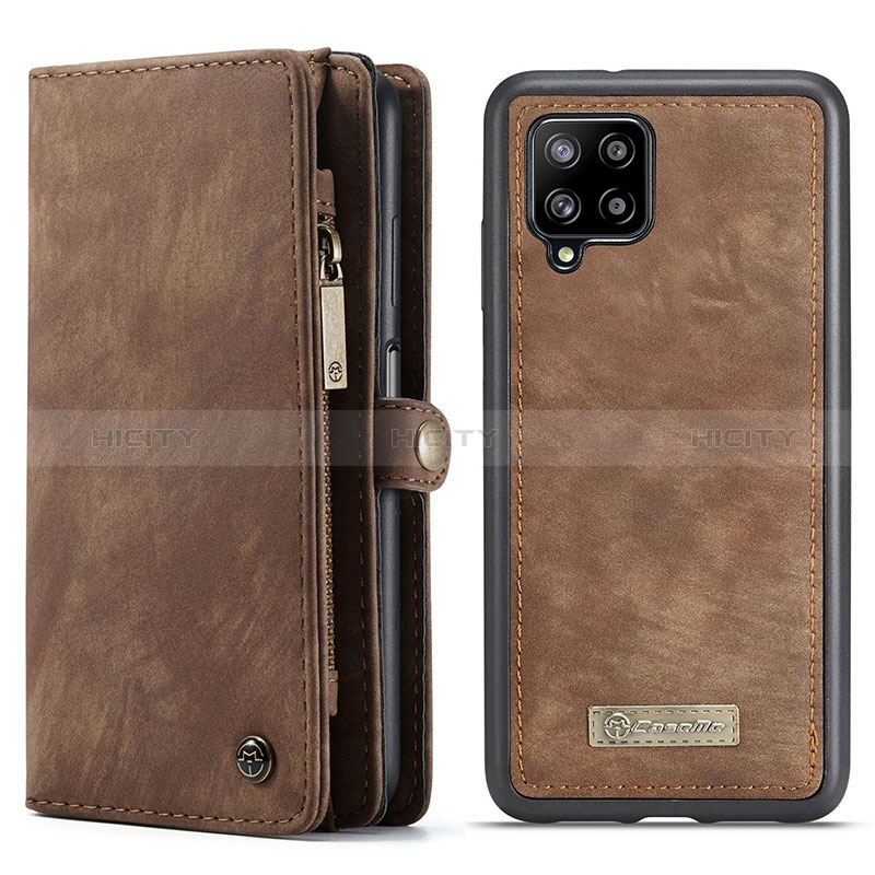 Coque Portefeuille Livre Cuir Etui Clapet C04S pour Samsung Galaxy A12 5G Marron Plus