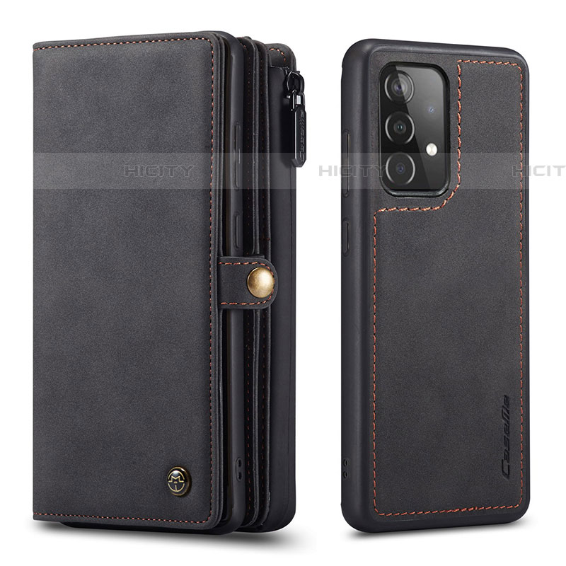 Coque Portefeuille Livre Cuir Etui Clapet C04S pour Samsung Galaxy A52 4G Noir Plus