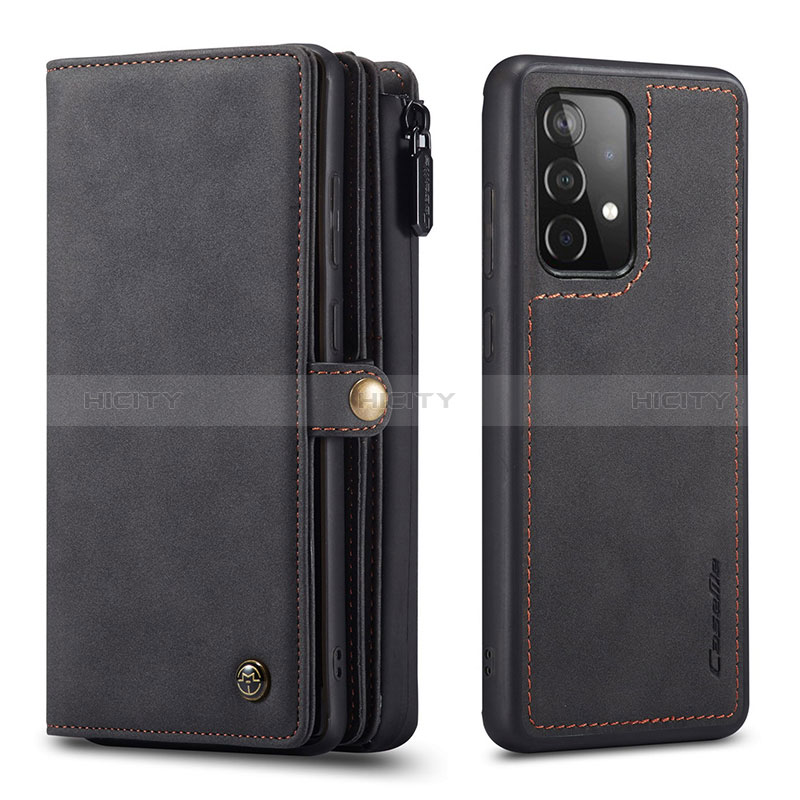 Coque Portefeuille Livre Cuir Etui Clapet C04S pour Samsung Galaxy A52s 5G Noir Plus