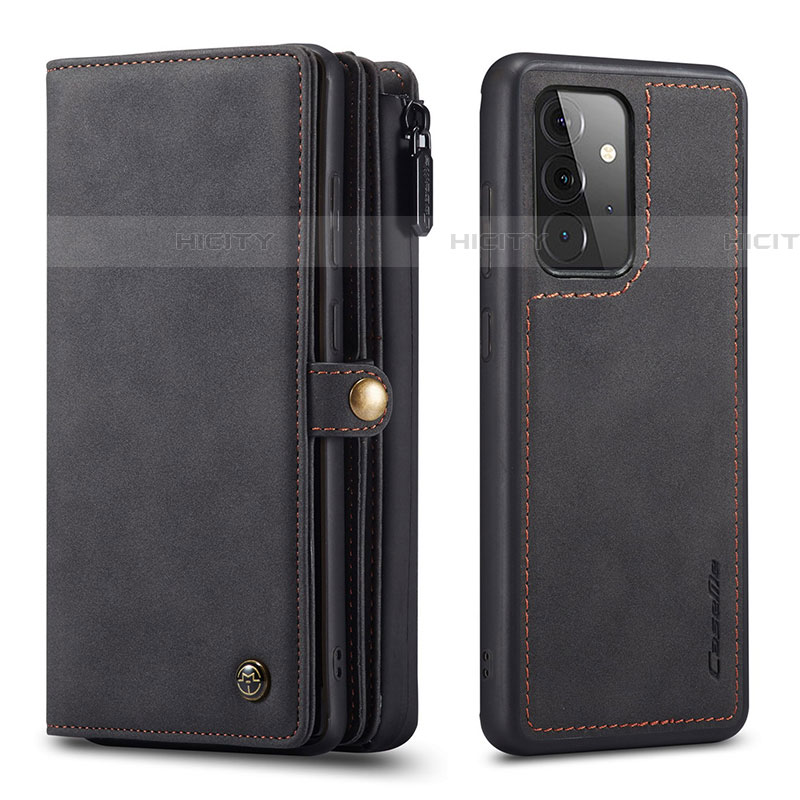 Coque Portefeuille Livre Cuir Etui Clapet C04S pour Samsung Galaxy A72 4G Noir Plus