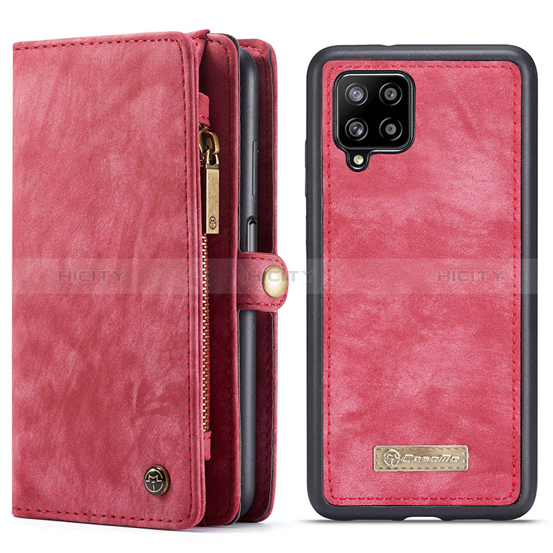 Coque Portefeuille Livre Cuir Etui Clapet C04S pour Samsung Galaxy M12 Rouge Plus