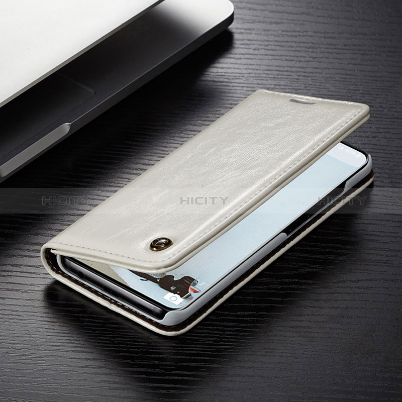 Coque Portefeuille Livre Cuir Etui Clapet C04S pour Samsung Galaxy S20 Ultra 5G Blanc Plus