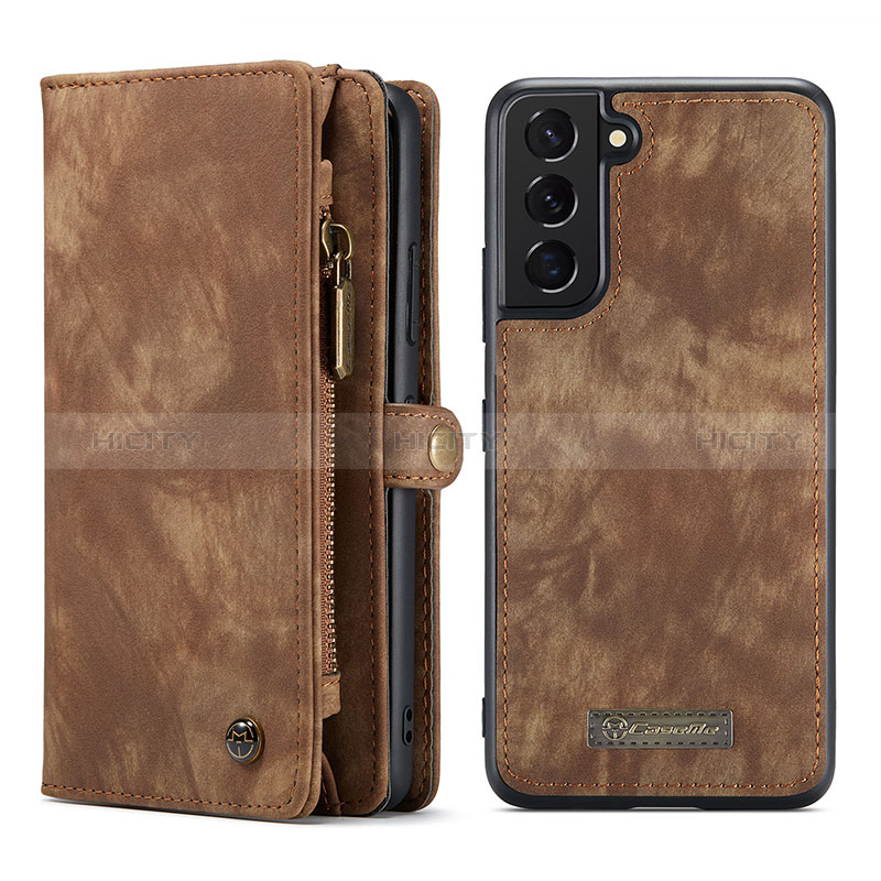 Coque Portefeuille Livre Cuir Etui Clapet C04S pour Samsung Galaxy S24 5G Marron Plus