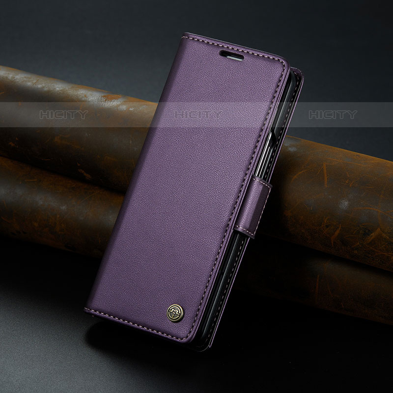 Coque Portefeuille Livre Cuir Etui Clapet C04S pour Samsung Galaxy Z Fold5 5G Violet Plus