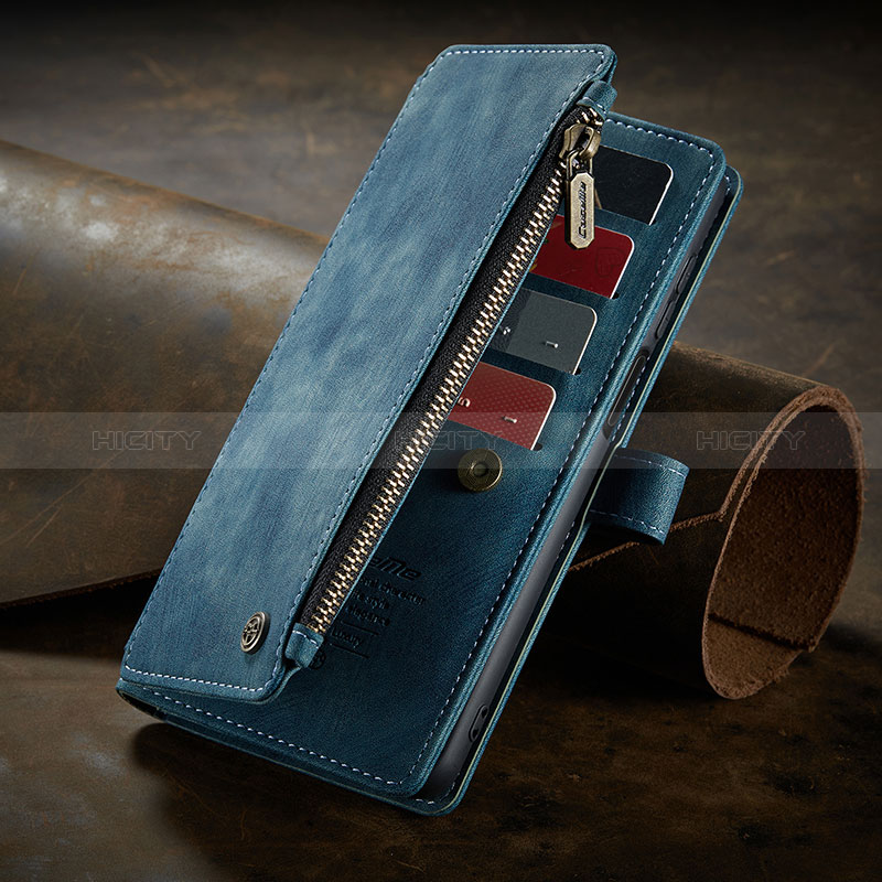 Coque Portefeuille Livre Cuir Etui Clapet C04S pour Xiaomi Poco M2 Pro Bleu Plus