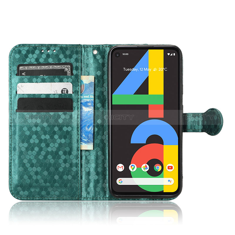 Coque Portefeuille Livre Cuir Etui Clapet C04X pour Google Pixel 4a Plus