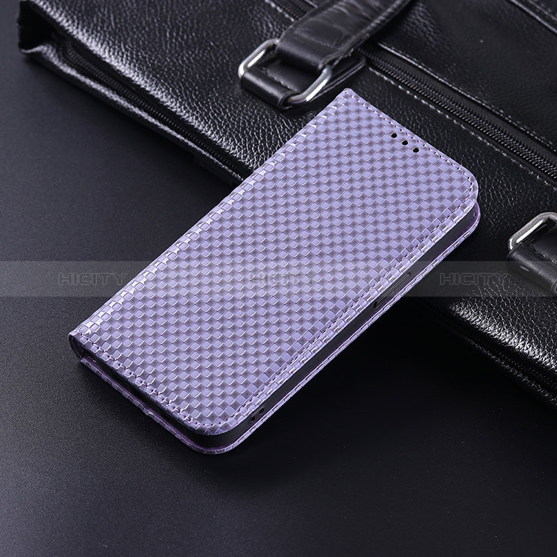 Coque Portefeuille Livre Cuir Etui Clapet C04X pour Huawei Honor Magic4 Lite 5G Violet Plus