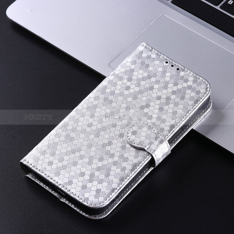 Coque Portefeuille Livre Cuir Etui Clapet C04X pour Oppo Find N2 5G Argent Plus