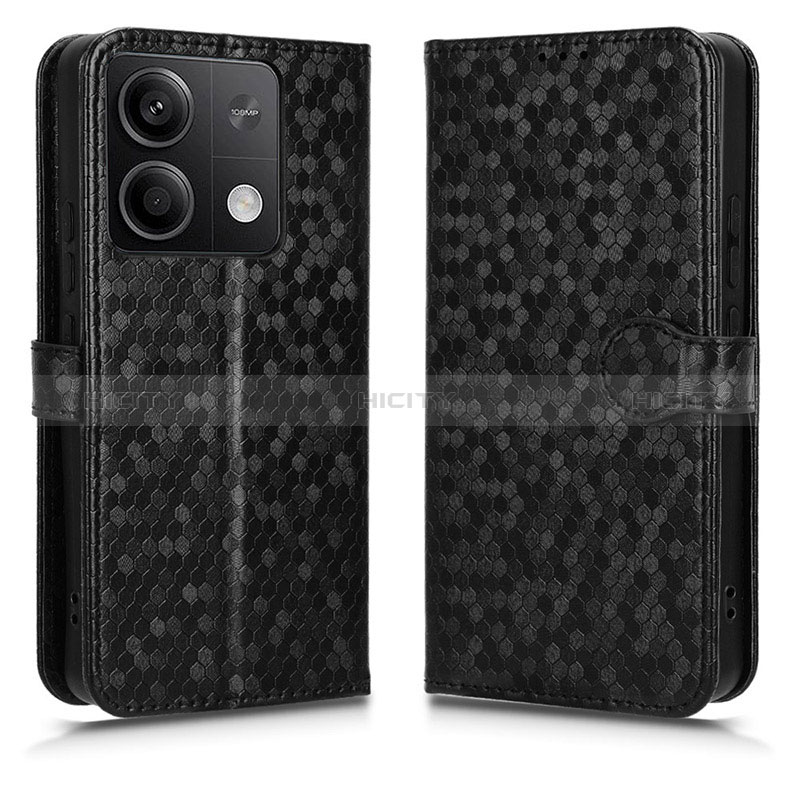 Coque Portefeuille Livre Cuir Etui Clapet C04X pour Xiaomi Redmi Note 13 5G Noir Plus