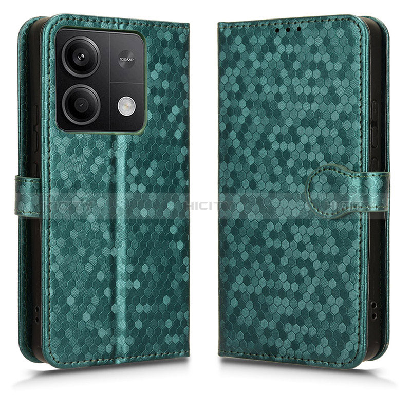 Coque Portefeuille Livre Cuir Etui Clapet C04X pour Xiaomi Redmi Note 13 5G Vert Plus