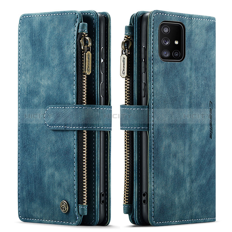 Coque Portefeuille Livre Cuir Etui Clapet C05S pour Samsung Galaxy M40S Bleu Plus