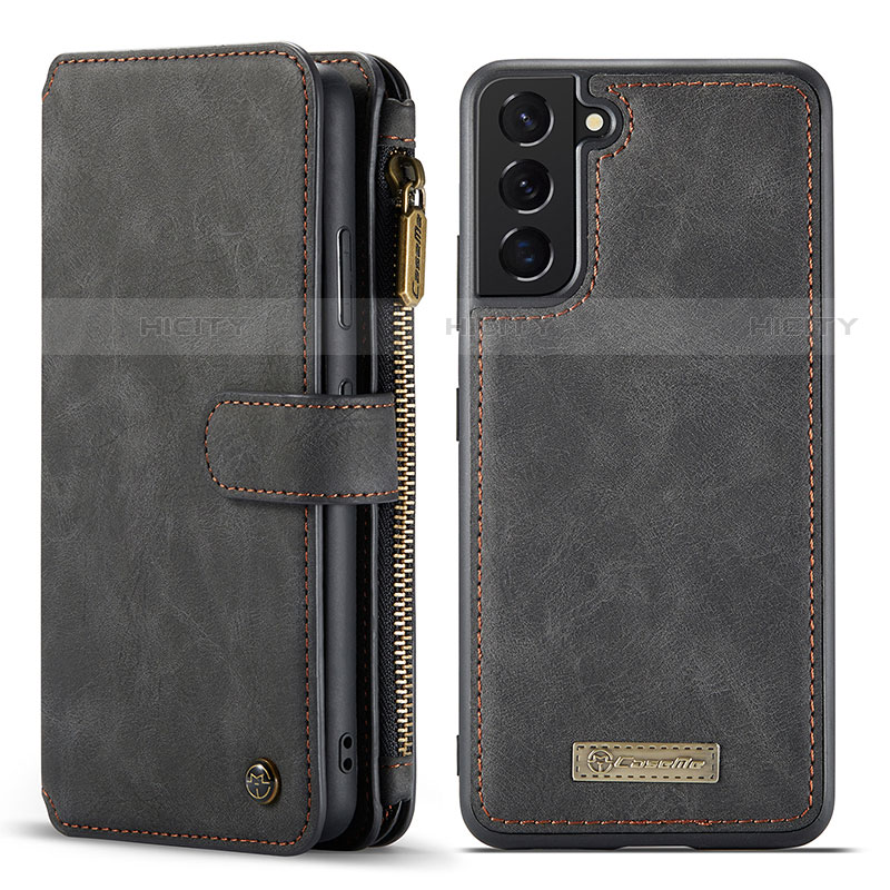 Coque Portefeuille Livre Cuir Etui Clapet C05S pour Samsung Galaxy S21 5G Noir Plus