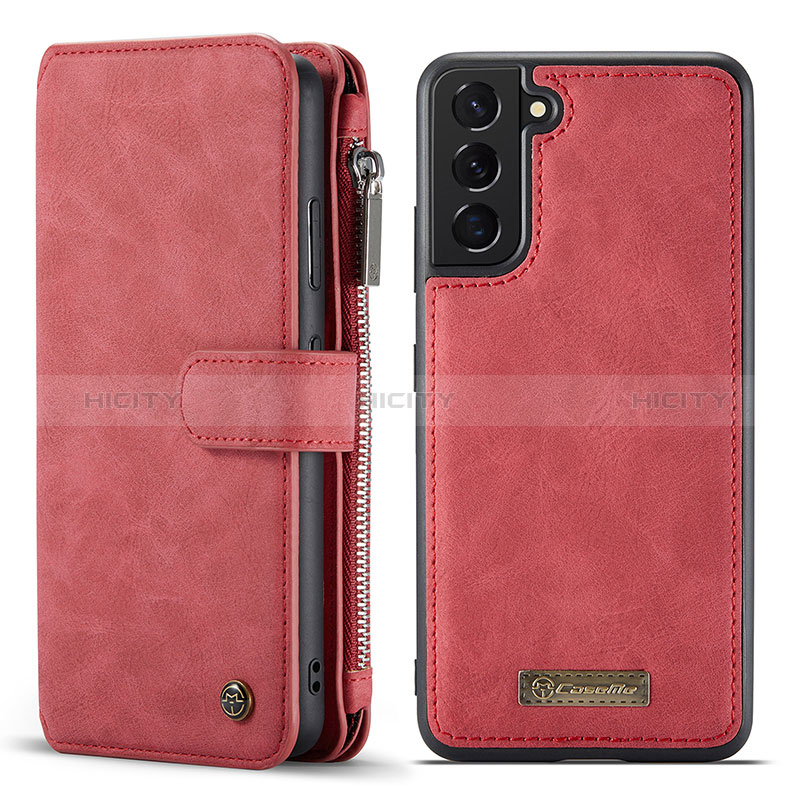 Coque Portefeuille Livre Cuir Etui Clapet C05S pour Samsung Galaxy S24 5G Rouge Plus