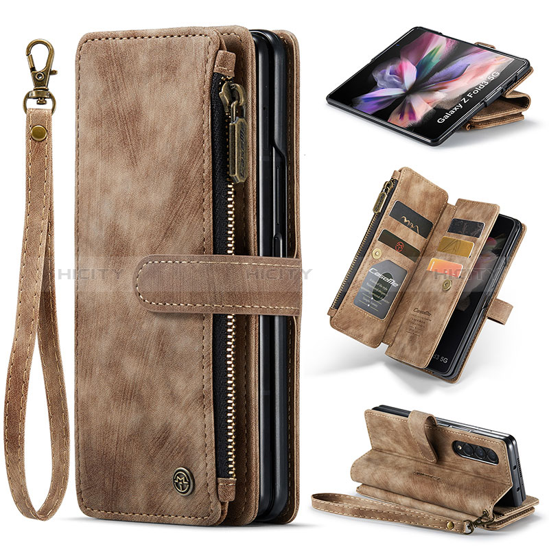 Coque Portefeuille Livre Cuir Etui Clapet C05S pour Samsung Galaxy Z Fold3 5G Plus