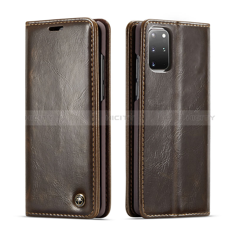 Coque Portefeuille Livre Cuir Etui Clapet C06S pour Samsung Galaxy S20 Plus 5G Marron Plus