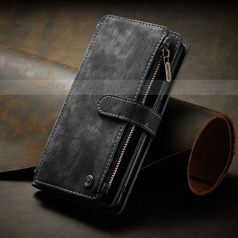 Coque Portefeuille Livre Cuir Etui Clapet C06S pour Samsung Galaxy S21 5G Noir Plus