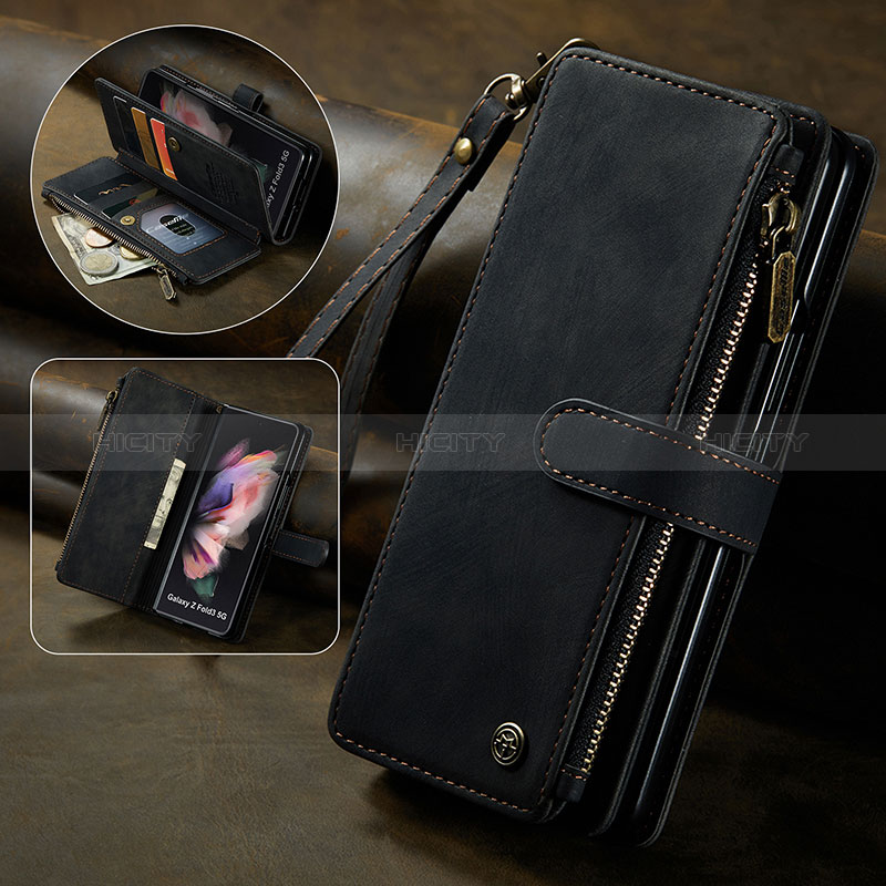 Coque Portefeuille Livre Cuir Etui Clapet C06S pour Samsung Galaxy Z Fold3 5G Plus