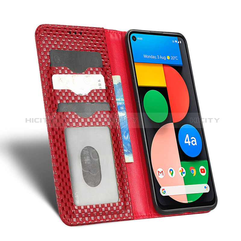 Coque Portefeuille Livre Cuir Etui Clapet C06X pour Google Pixel 4a 5G Plus